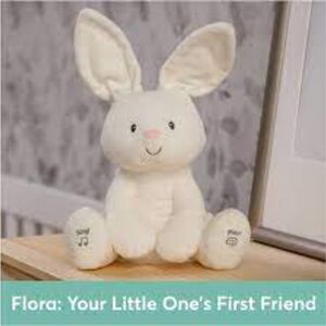 Baby Gund Flora the Bunny‎ Rabbit Musical Singing Animated Plush Toy 12"